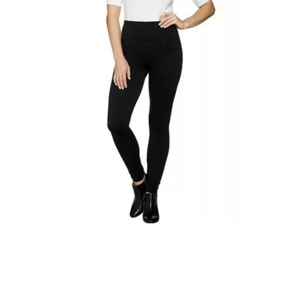 Spanx Very Black Look at me Now Seamless Leggings New Shapewear Size XL